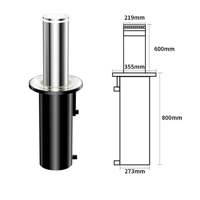 Automatic Hydraulic Rising Bollard