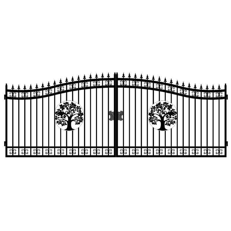 14FT Driverway Iron Gate (Artwork"Tree")